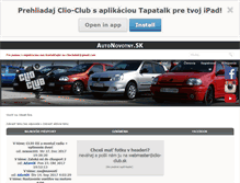 Tablet Screenshot of clio-club.sk